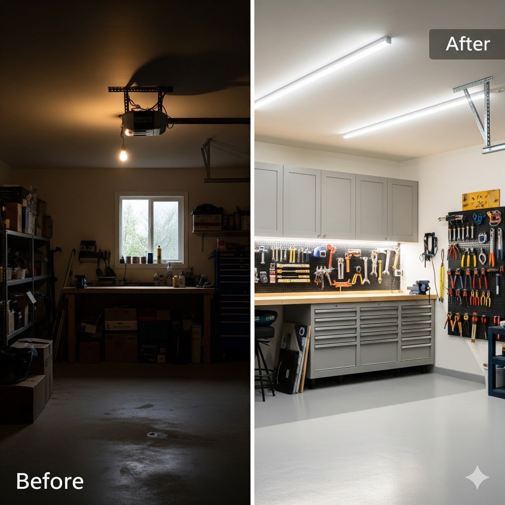 Garage Makeovers Lighting Upgrades West Palm Beach, FL