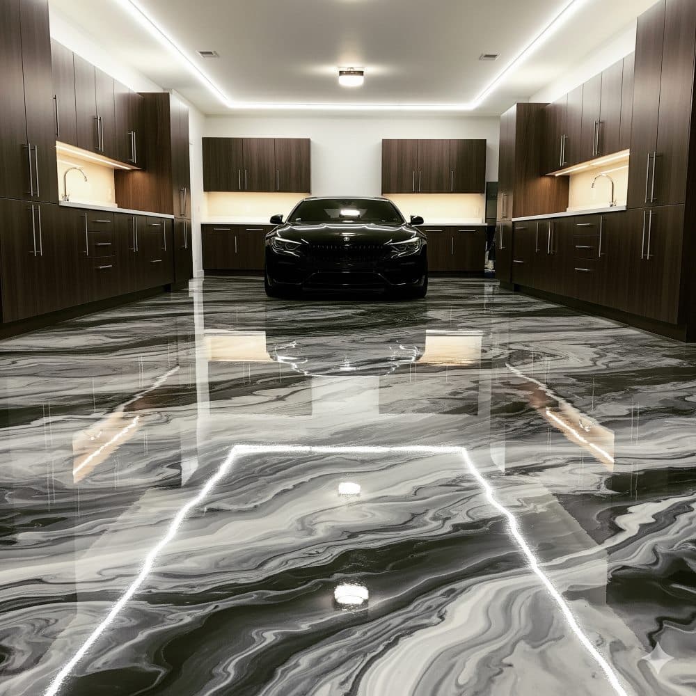 Metallic & Marble Epoxy Garage Flooring Contractor West Palm Beach, FL