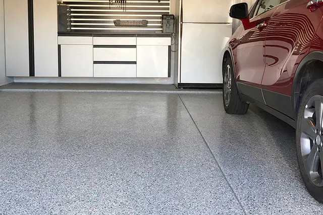 Epoxy garage floor coating by Garage-Tastic in West Palm Beach (photo 3)