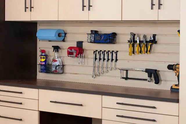 Garage slatwall storage wall by Garage-Tastic in West Palm Beach (photo 6)